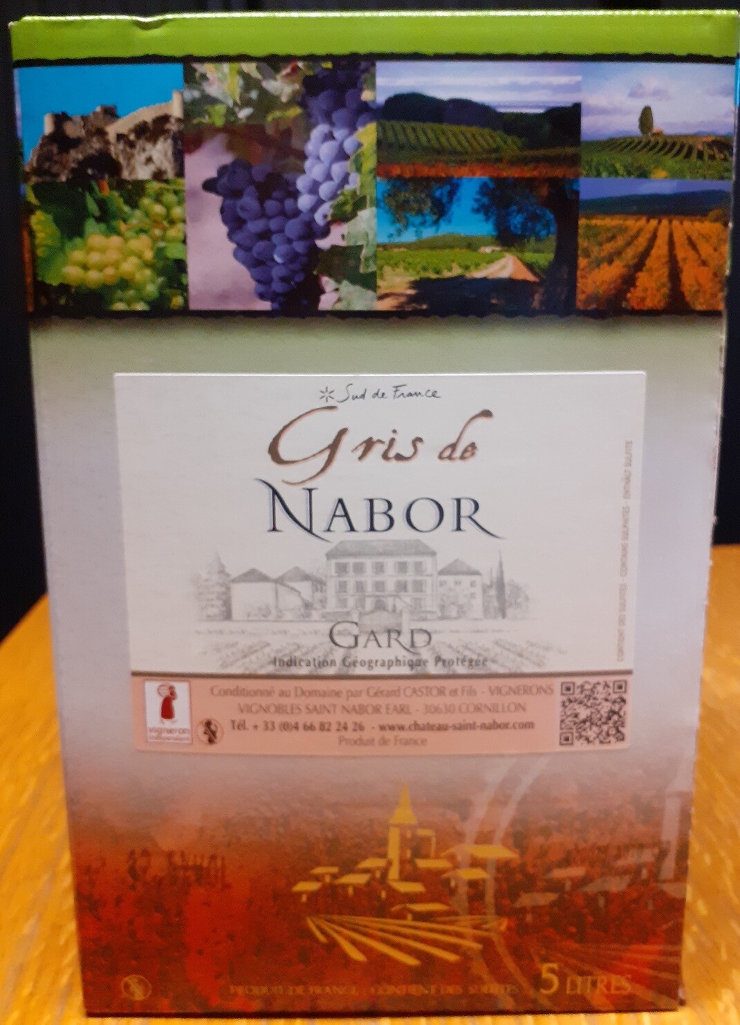 Bag in Box - Rosé - Gris de Nabor - Domaine Saint Nabor - Gard - 500cl