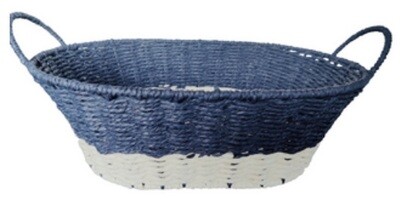 Mand - Ovaal - Blauw/Wit - DT105LBW - 42x31x13/18cm