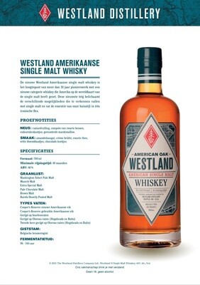 Whisky - Westland - Single Malt - 46° - 70cl