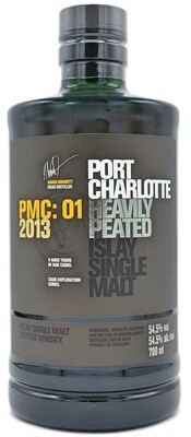 Whisky - Port Charlotte - PMC: 01 - Islay Single Malt - 2013 - 54,5% - 70cl