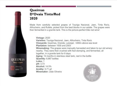 D'Ovaia - Quinta das Queimas - Red - 2020 - 75cl