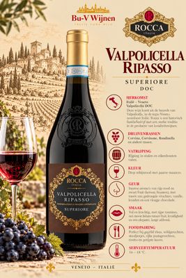 Valpolicella Ripasso - Superiore - Rocca - 2019 - 75cl