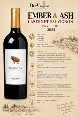 Cabernet Sauvignon - Ember & Ash - 2024 - 75cl