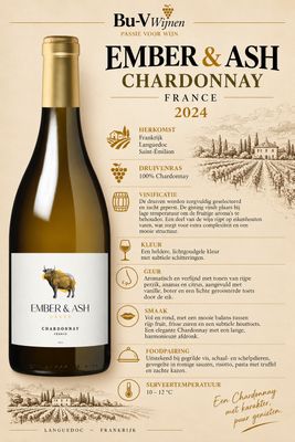 Chardonnay - Ember & Ash - 2024 - 75cl