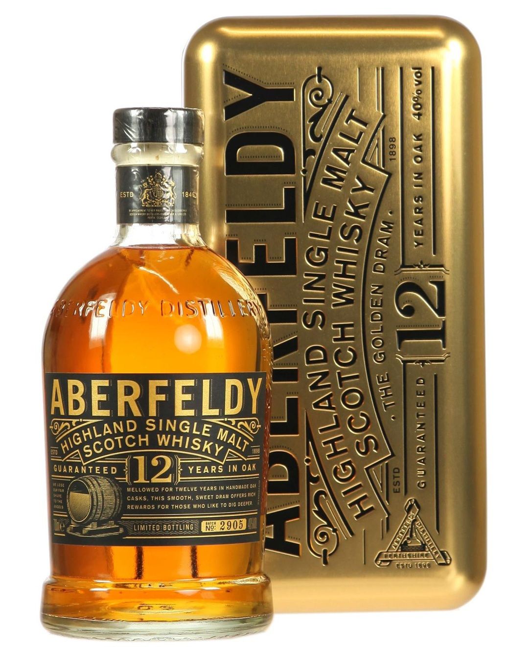 Whisky - Aberfeldy - Gold Bar - 12y - 70cl - 40% Whisky - Aberfeldy - Gold Bar - 12y - 70cl - 40%