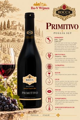 Primitivo - Salento - Rocca - 2025 - 75cl