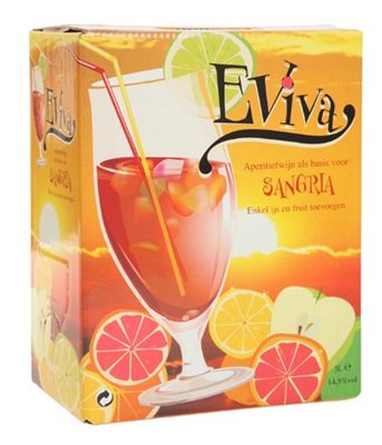 Sangria - Rood - Bag in Box - Eviva - 14,5% - 300cl