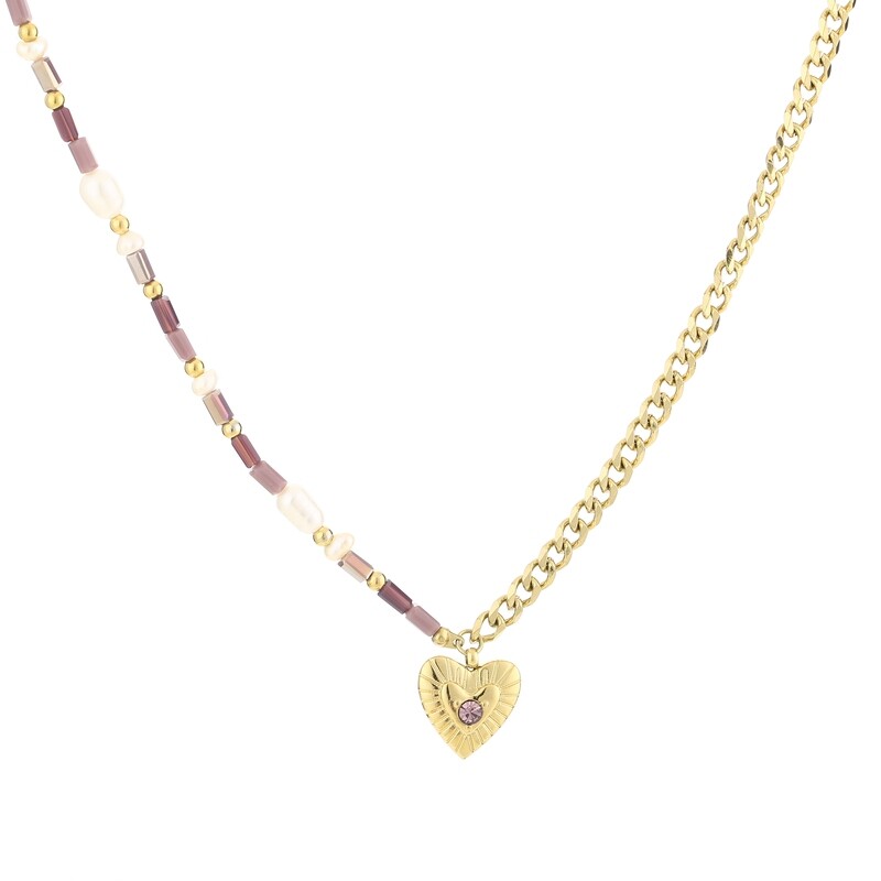 kralen ketting Paars