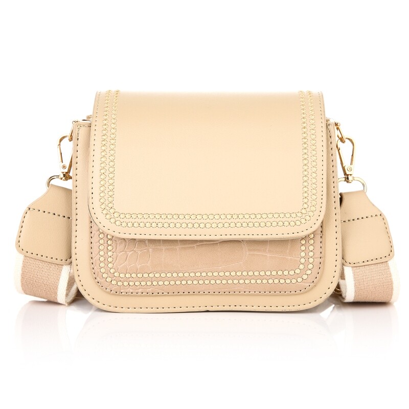 Schoudertas met fancy riem
