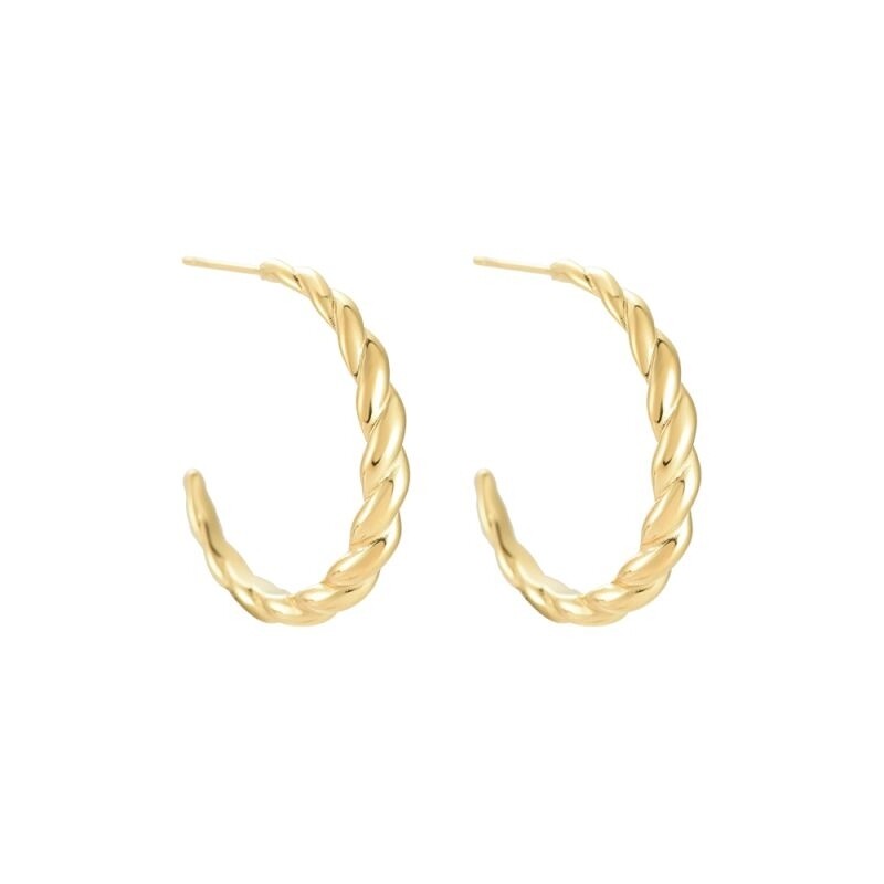 Half twist hoops oorbel