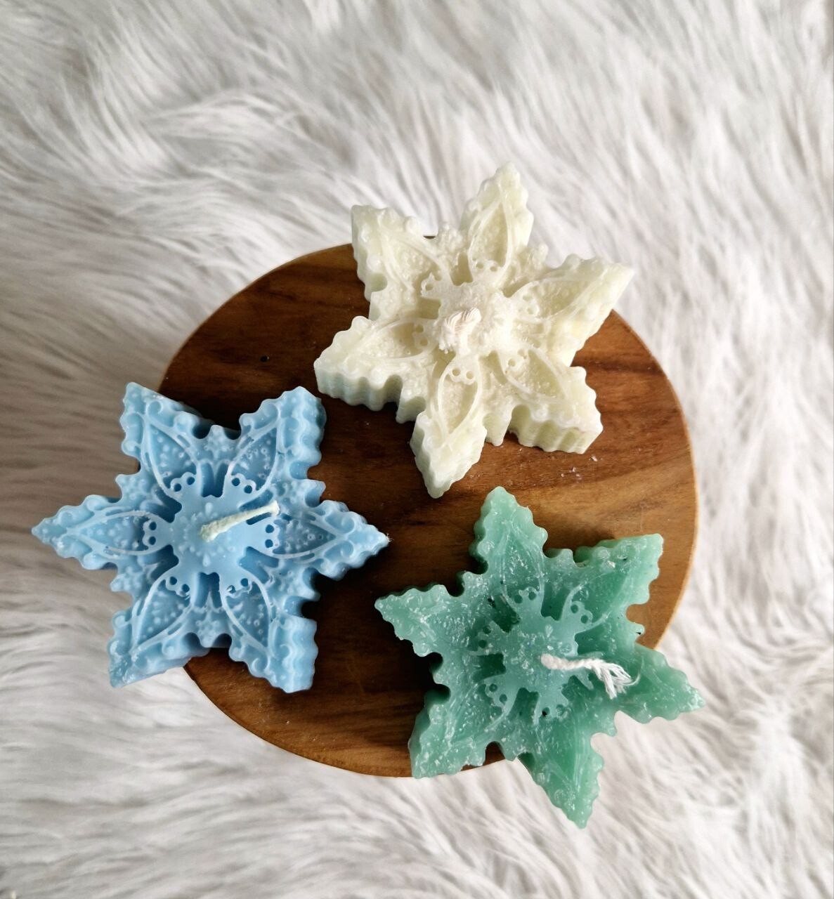 Kerstster kaars