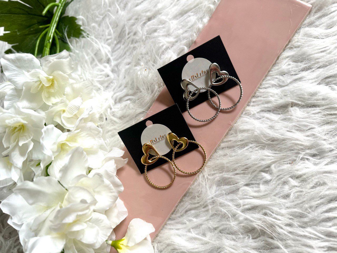 Charm oorbellen - Zilver