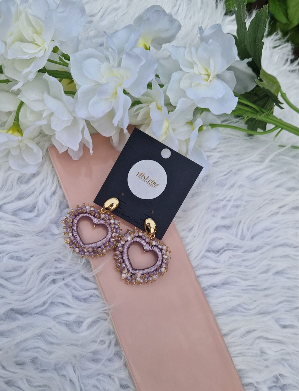 Soft hearts oorbellen