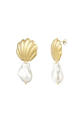 Sea charm oorbellen - Goud