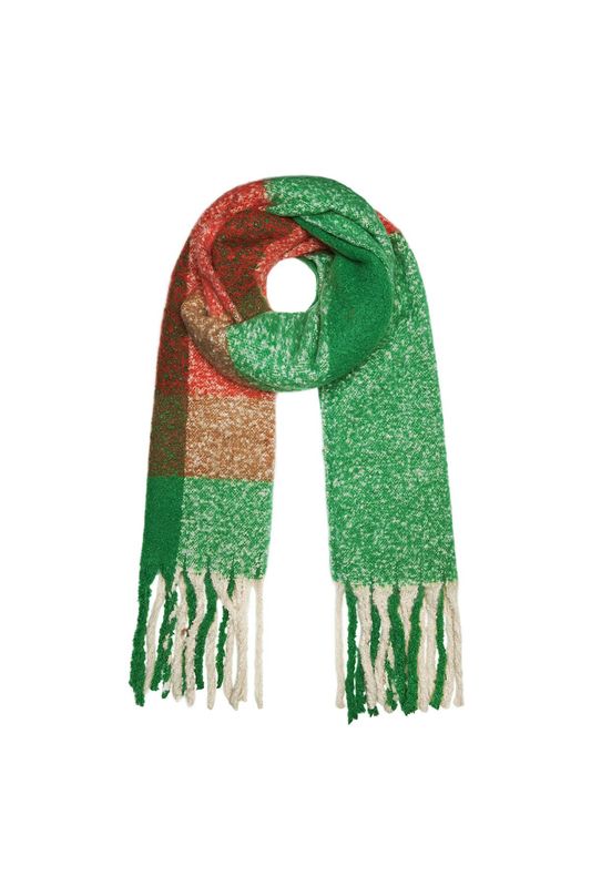 Sjaal winter time - Groen