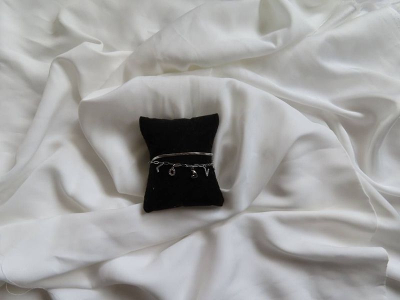 Double love armband - Zilver