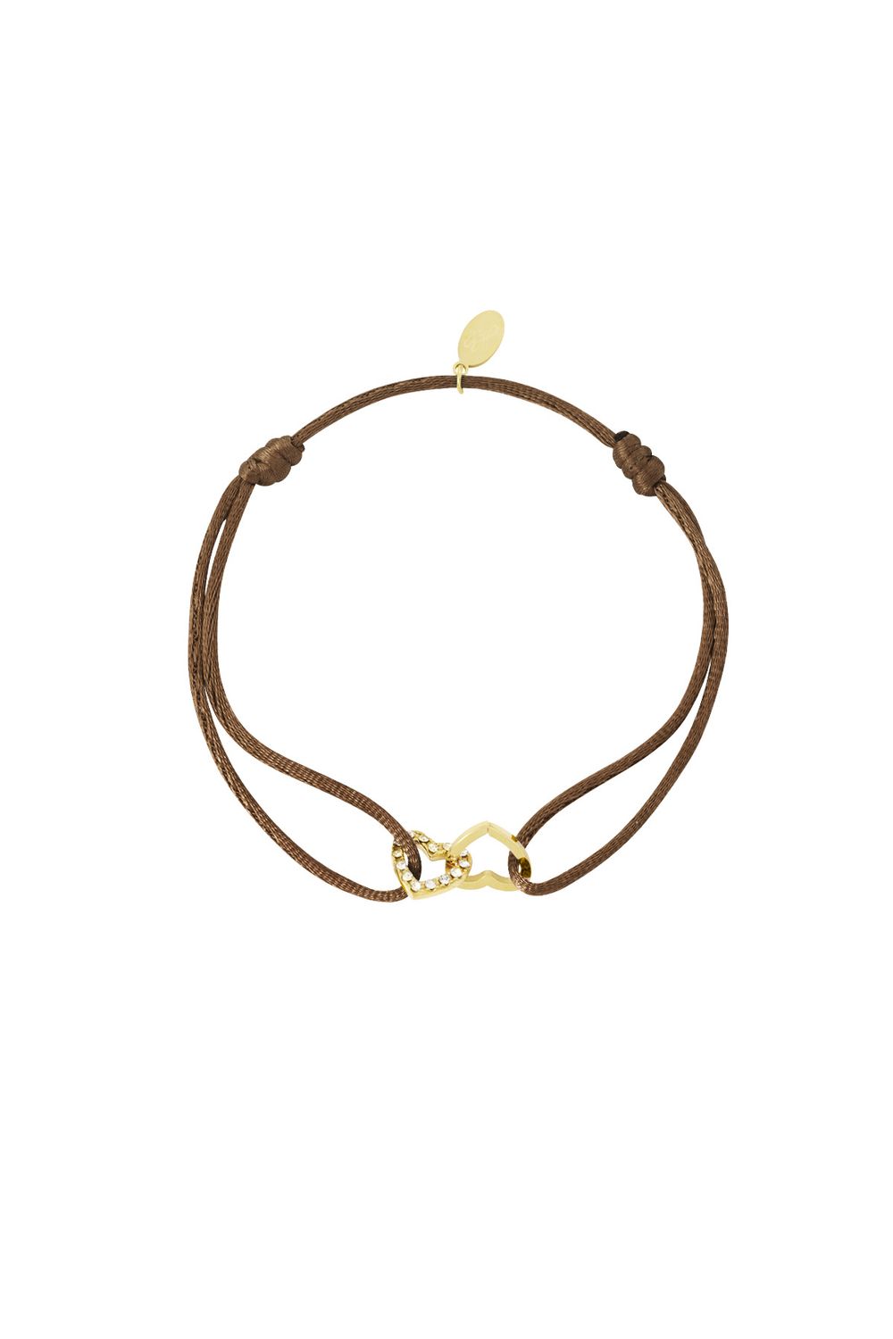 Golden bond armband - Bruin