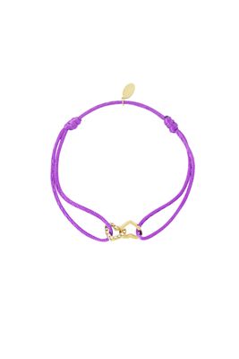 Golden Bond Armband - Paars