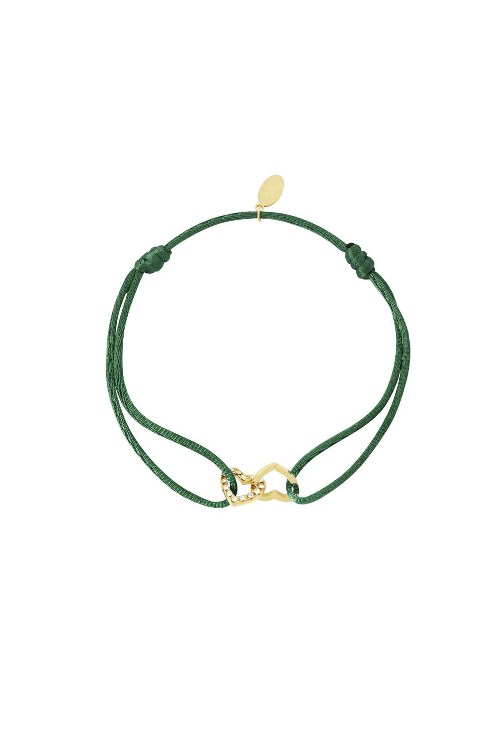 Golden Bond Armband - Donker groen