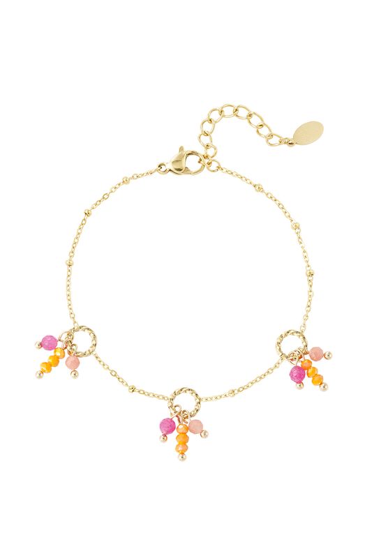 Fiesta Vibes Armband - Oranje roze