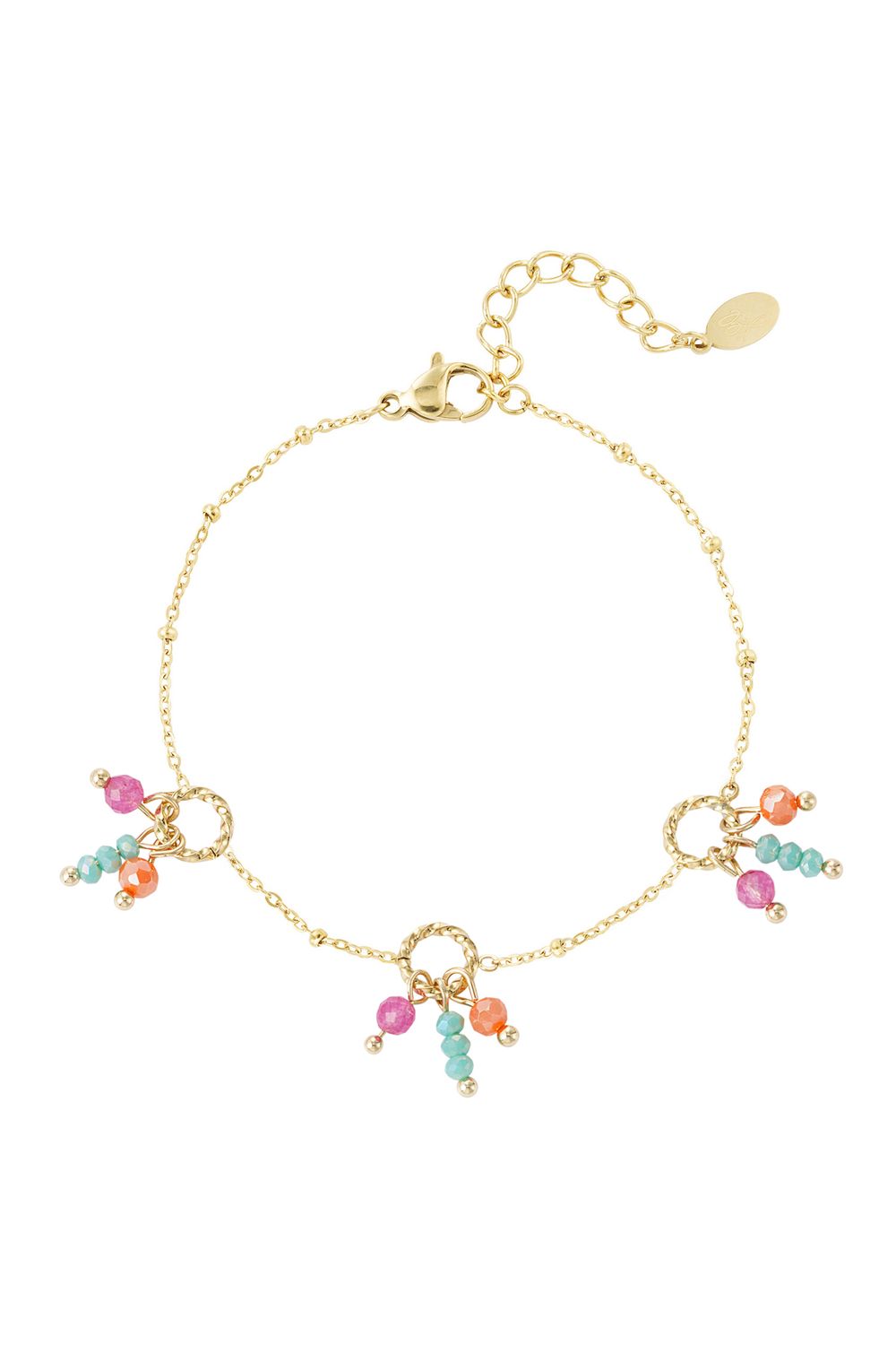 Fiesta Vibes Armband - Roze blauw