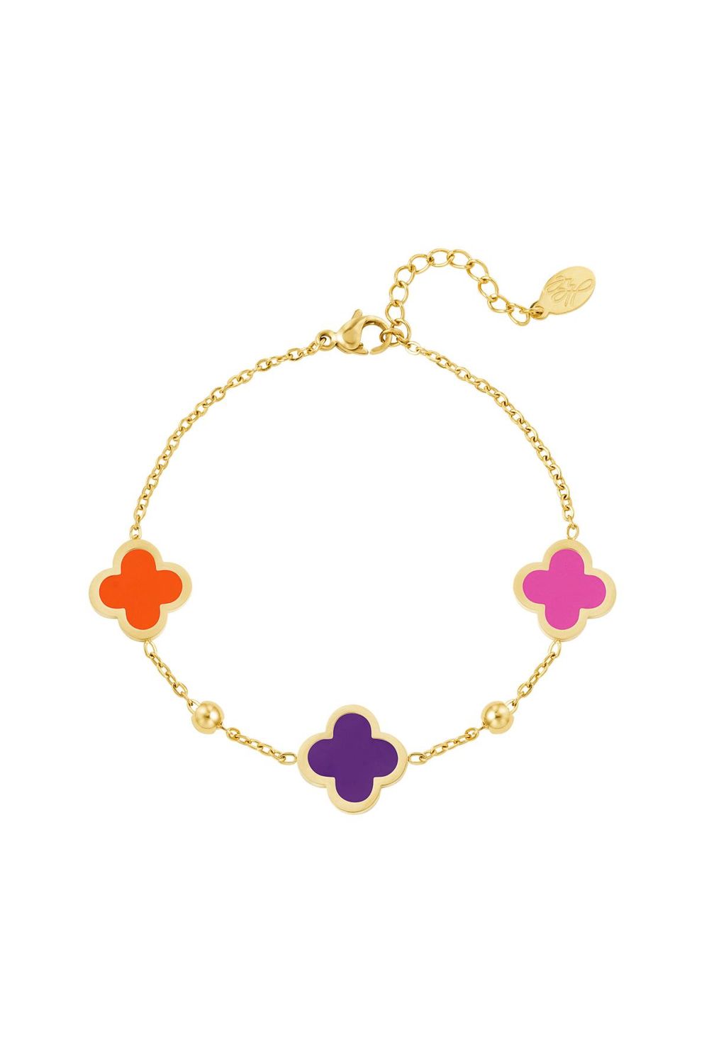 Lucky Clover Armband - Multi