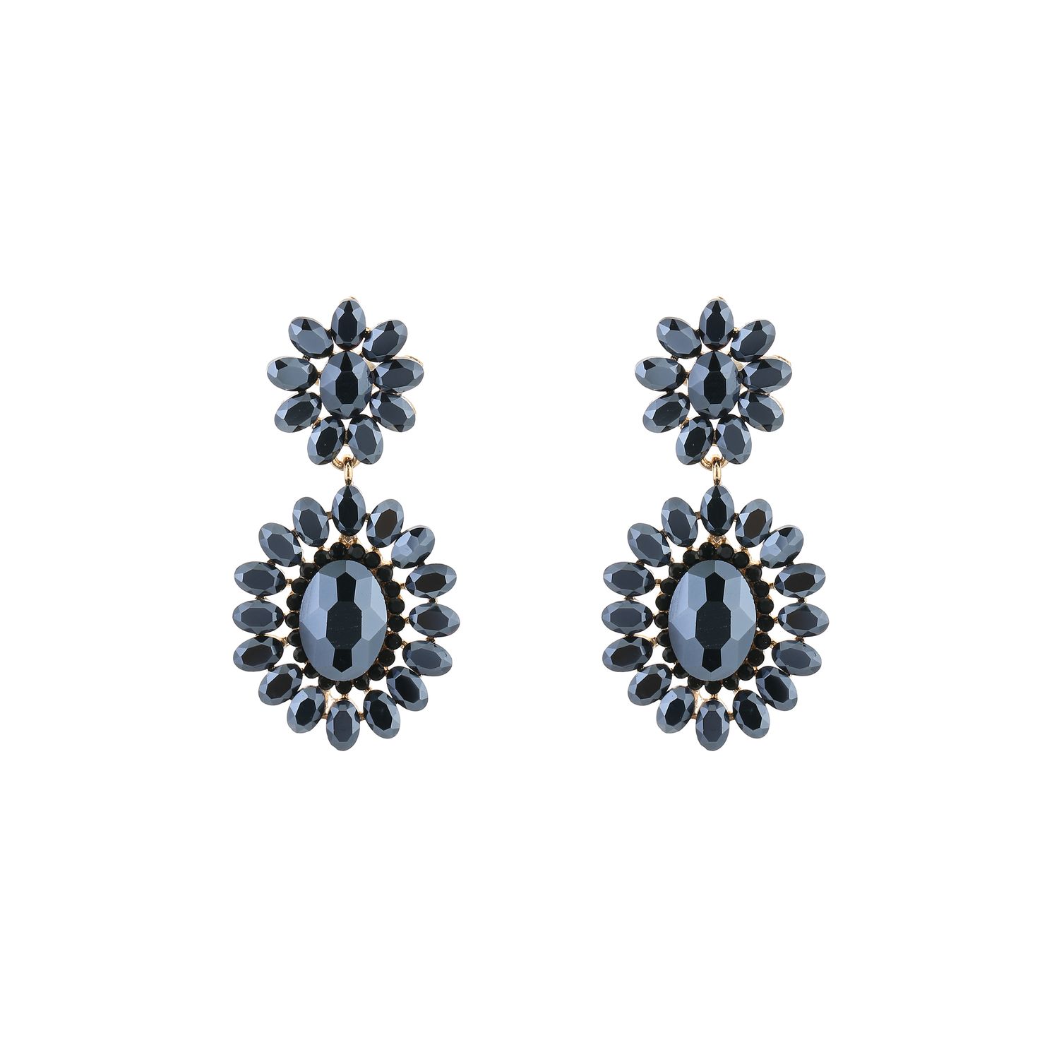 Shine oorbellen - Navy