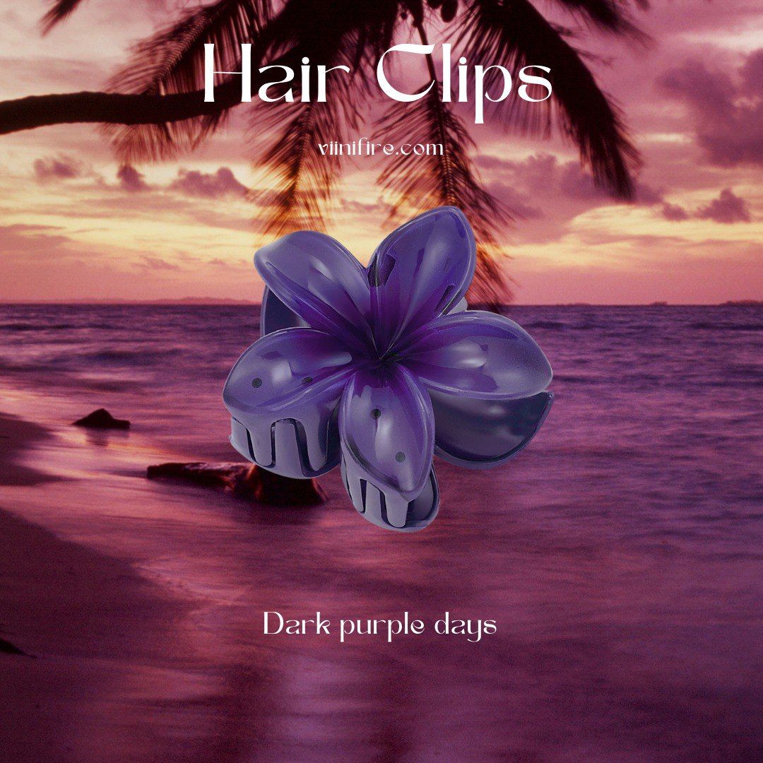Hawaii gradient haarklem - Dark purple days