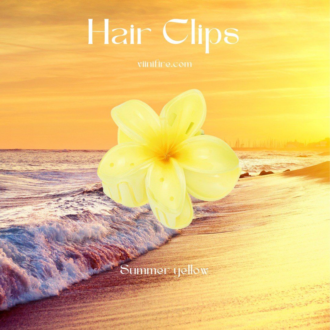 Hawaii gradient haarklem - Summer yellow