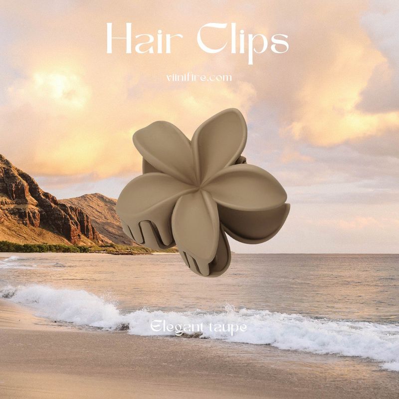 Flora haarklem - Elegant taupe