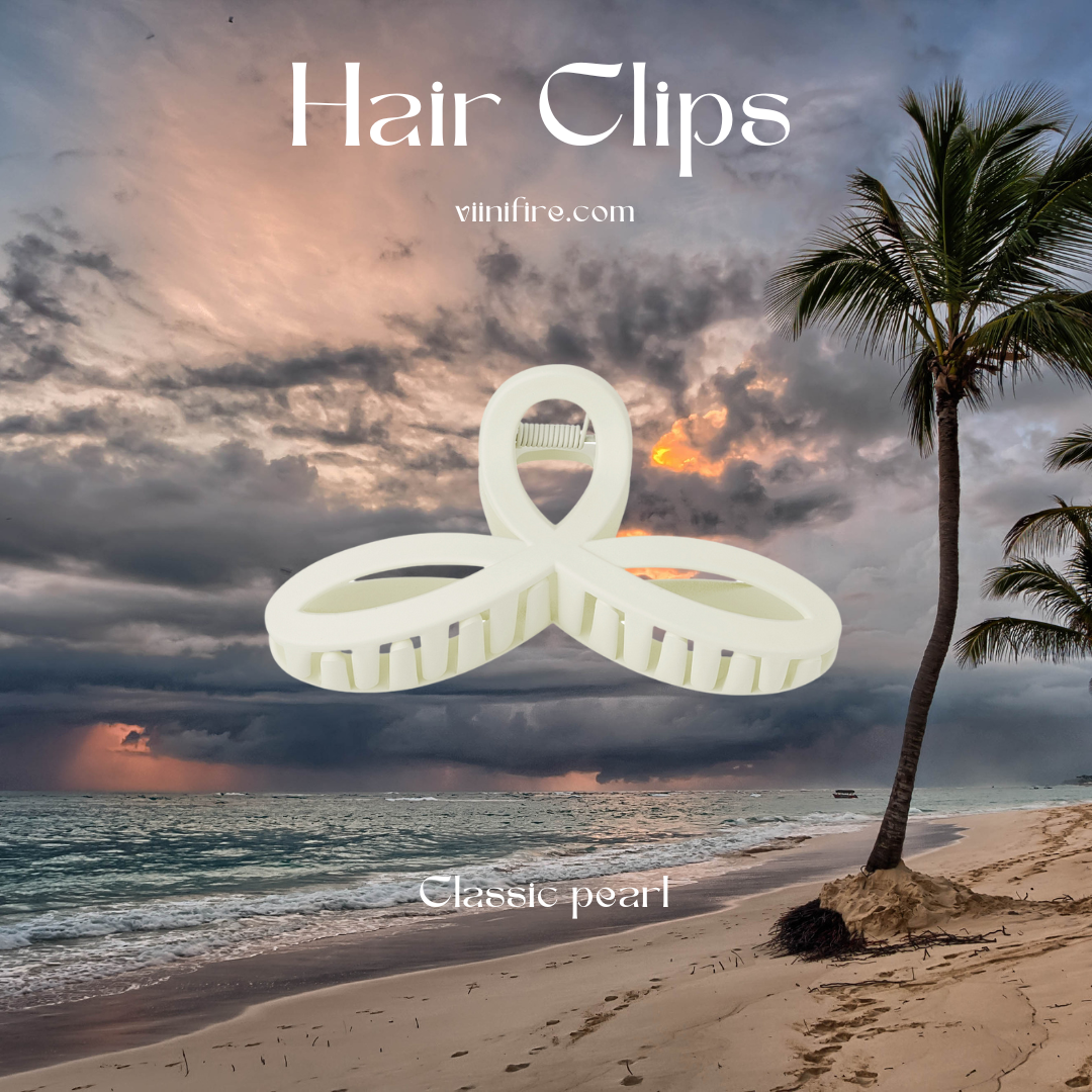 Swirl Haarklem - Classic pearl