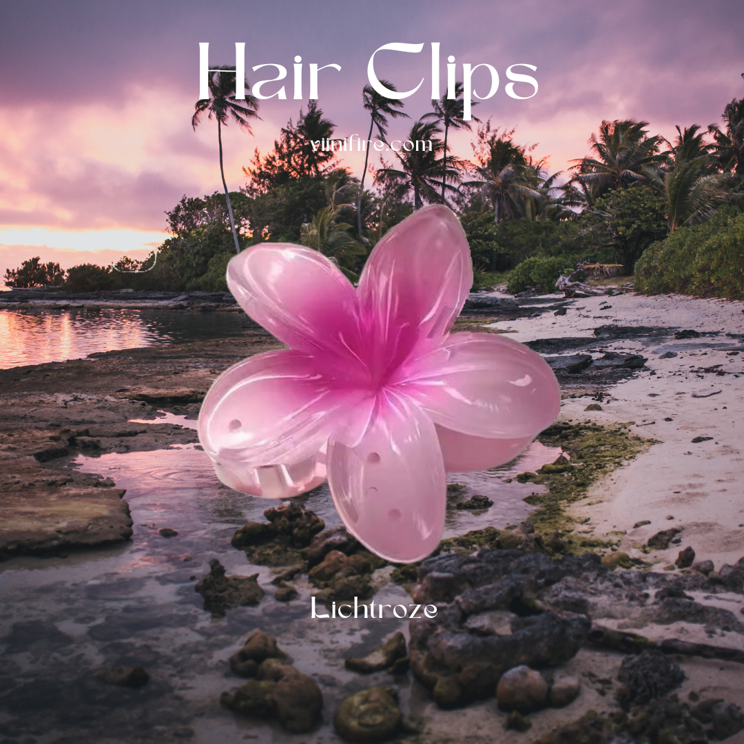 Hawaii gradient haarklem - Lichtroze