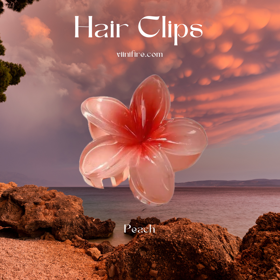 Hawaii gradient haarklem - Peach