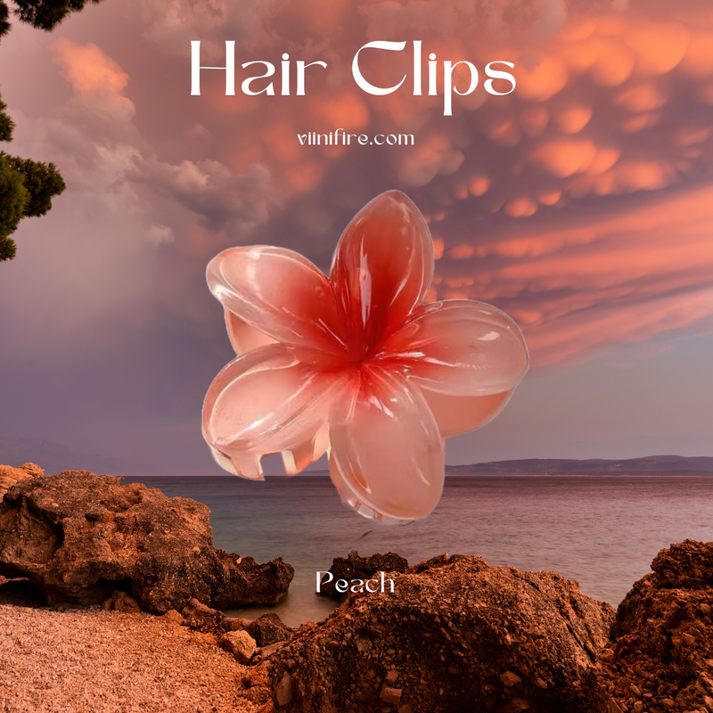 Hawaii gradient haarklem - Peach
