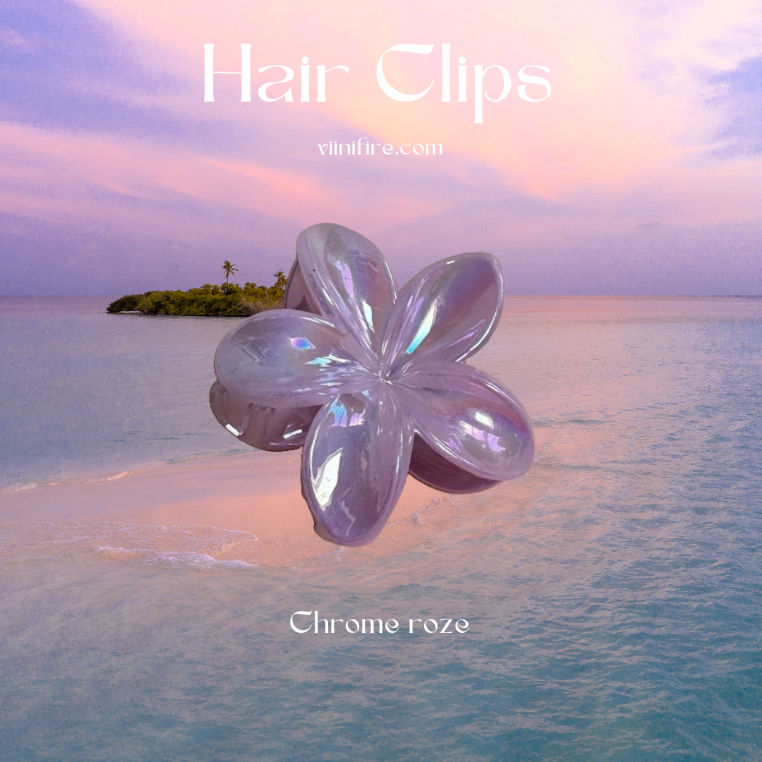 Hawaii chrome haarklem - Roze