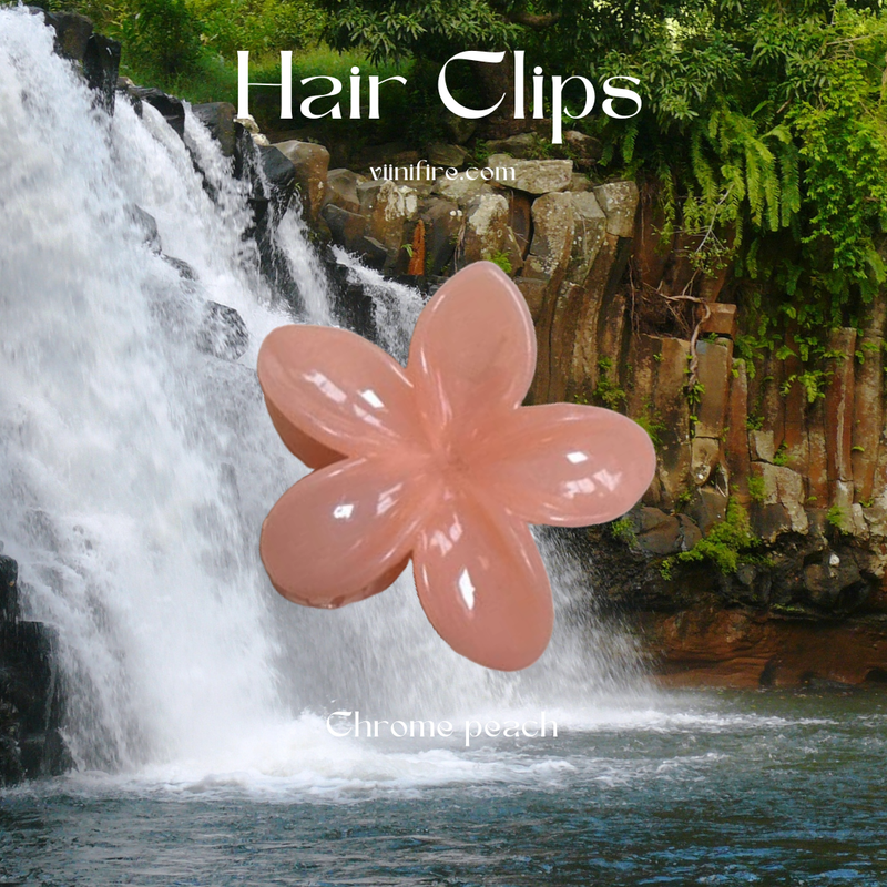 Hawaii chrome haarklem - Peach