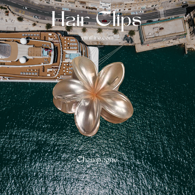 Hawaii gradient haarklem - Champagne