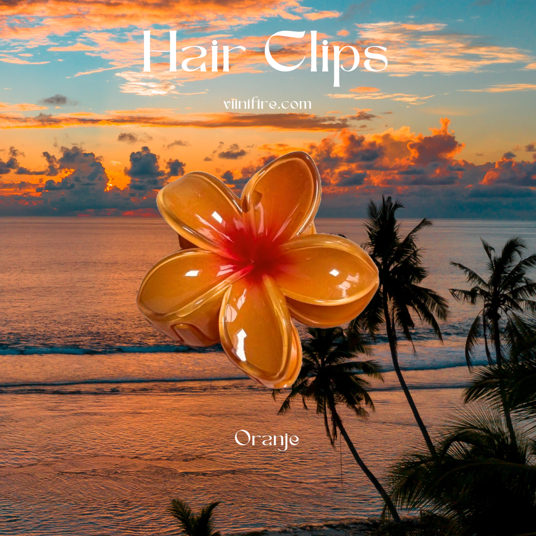 Hawaii gradient haarklem - Oranje