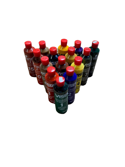 VISTA KLEURPIGMENTEN bundel 15 x 250ML VISTA KLEURPIGMENTEN bundel 15 x 250ML
