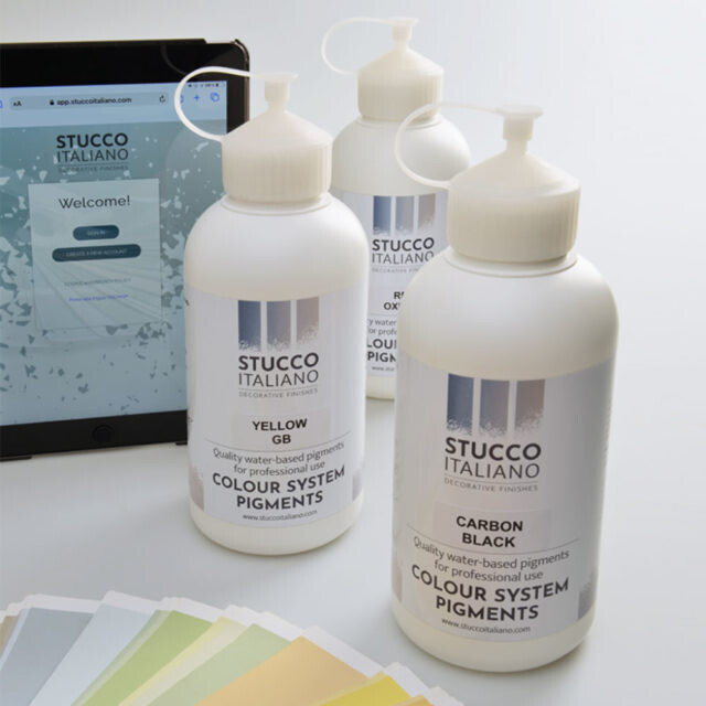 STUCCO ITALIANO PIGMENTEN 1L - brengt kleur in uw afwerking STUCCO ITALIANO PIGMENTEN 1L - brengt kleur in uw afwerking