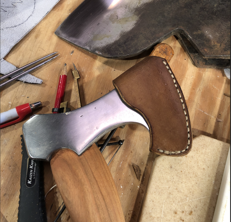 Leather hatchet cover