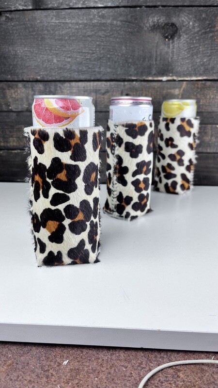 Slim Drink Holders Leopard Print