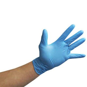 Pack of 50 pair of Nitrile Gloves - Blue - Individually Packed