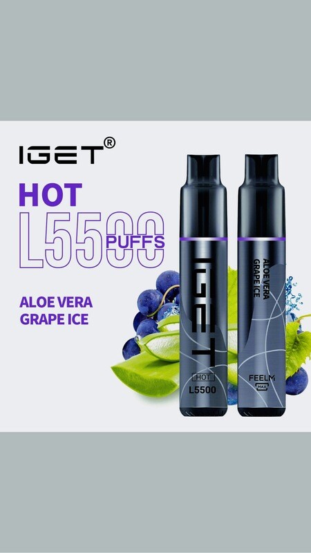 5pcs IGET HOT 5500puff