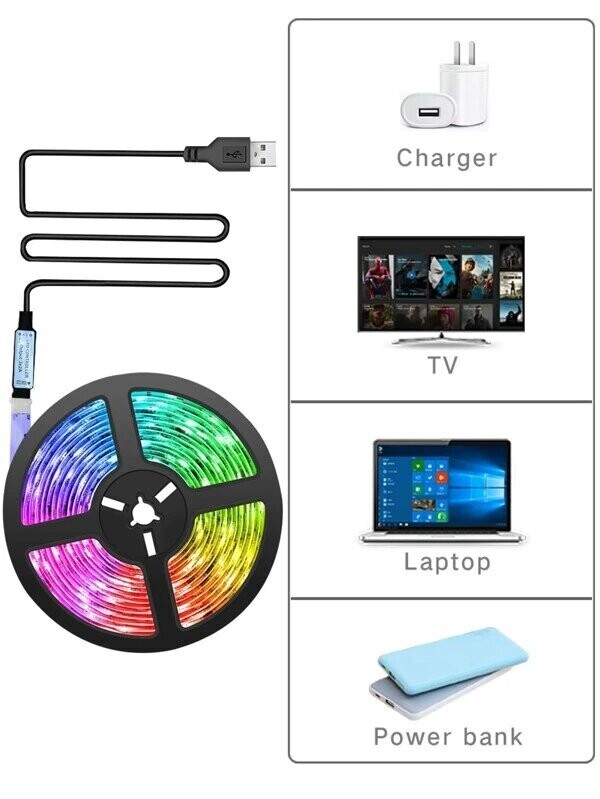 Led light strip 5M RGB STRIP WITH REMOTE CONTROL