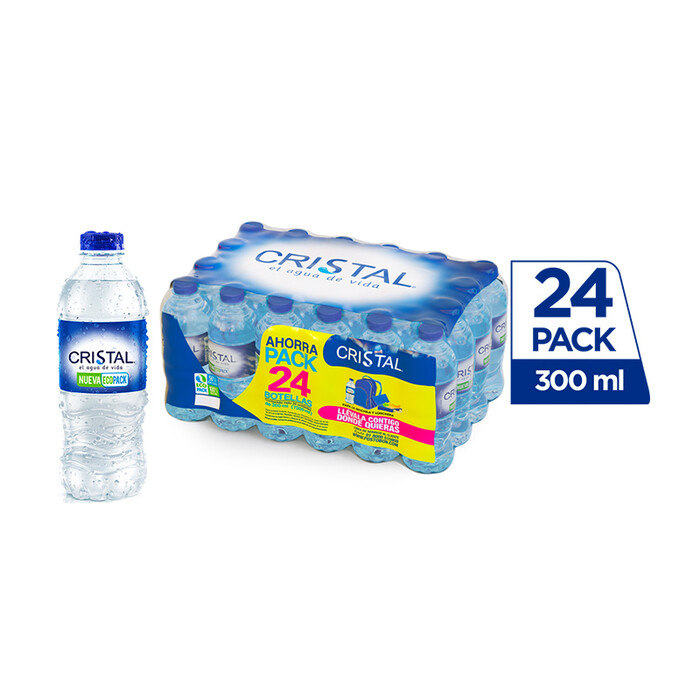Agua pet cristal 600*24