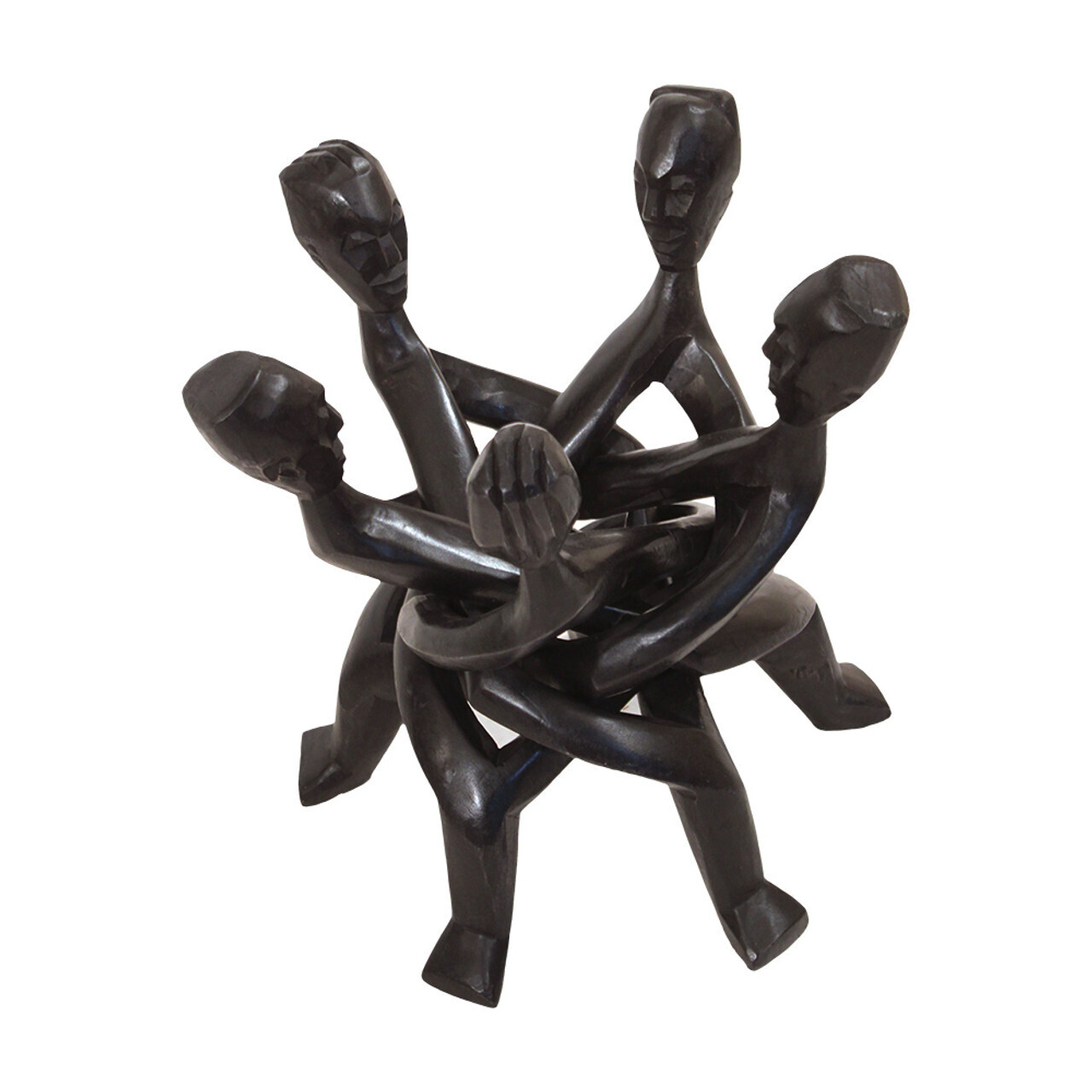 Five Headed Unity Carving: Black