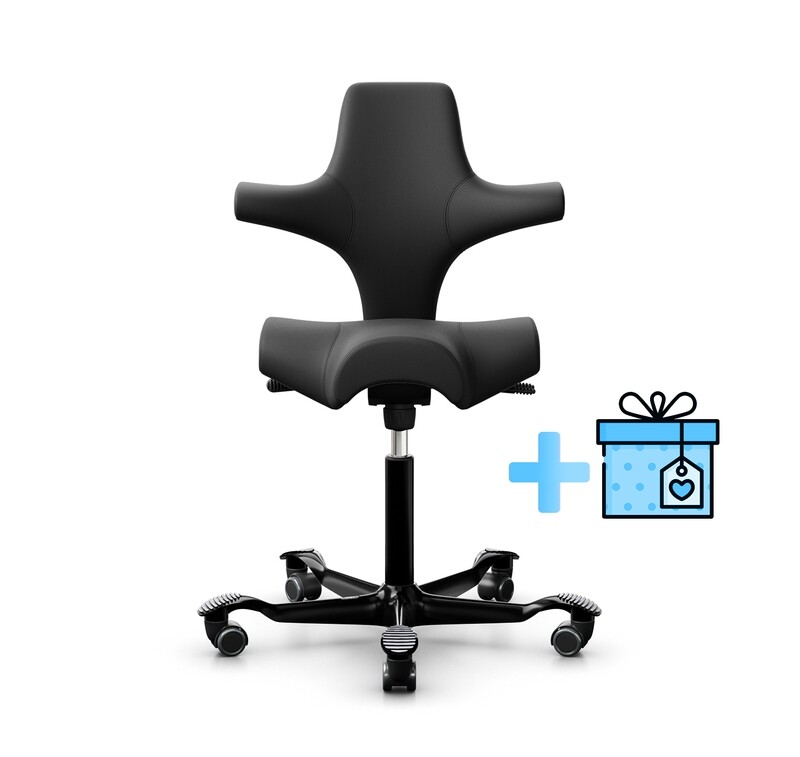 Capisco 8106 Leder «Schwarz» Lager-Aktion 🎁 (HÅG) Capisco 8106 Leder «Schwarz» Lager-Aktion 🎁 (HÅG)