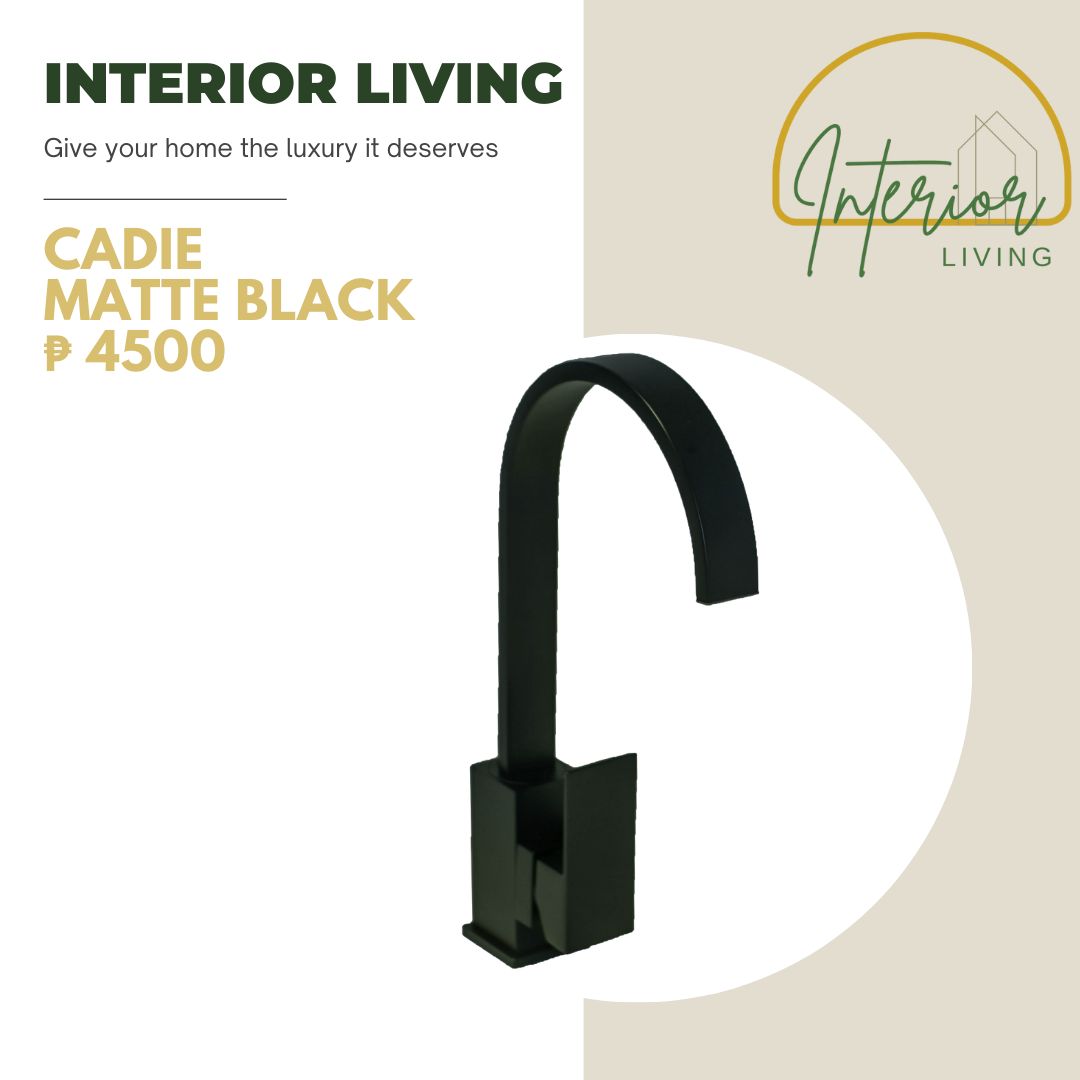 Cadie Matte Black Swivel Sink Mixer