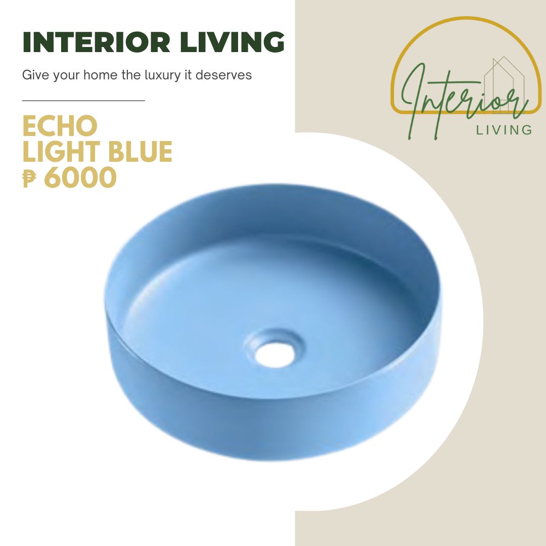 Echo Ceramic  Counter Top Basin with Matching Pop-up Drain